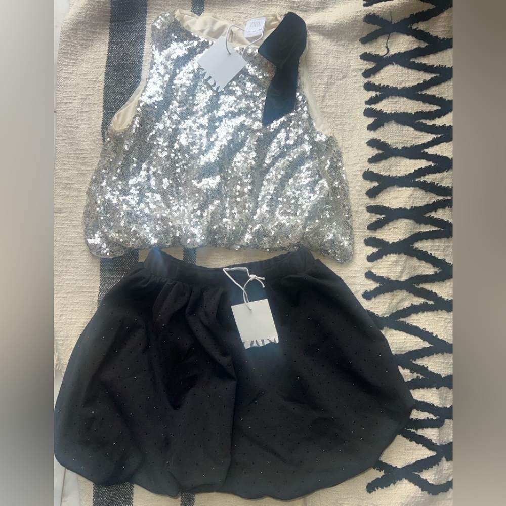 Zara Silver and Black two pieces sold for one